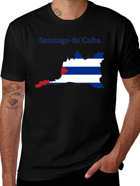 Santiago de Cuba Flag Graphic T-Shirt