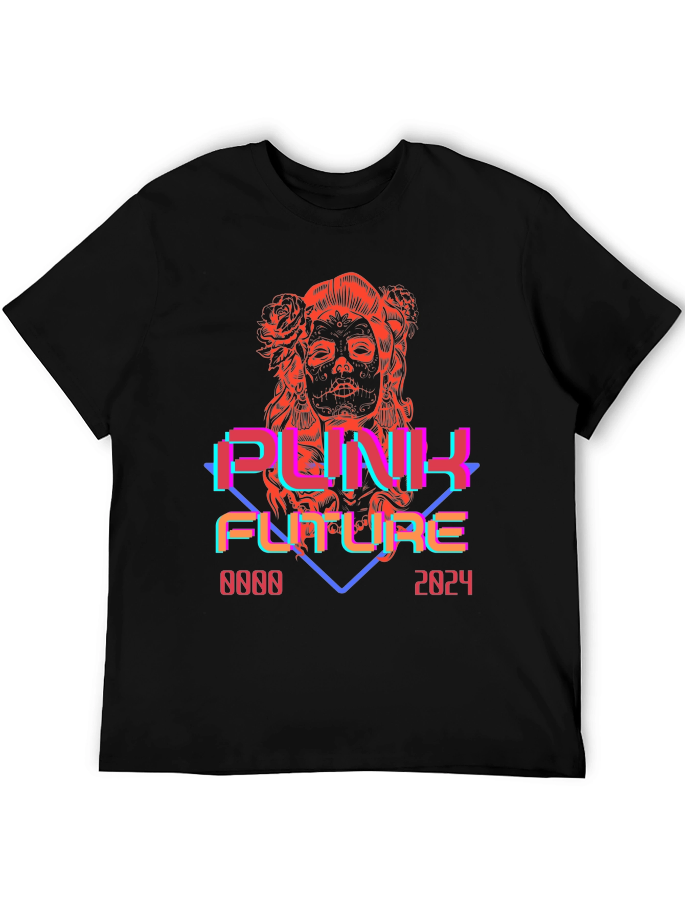 Punk Future Graphic Tee - Retro Cyberpunk Style