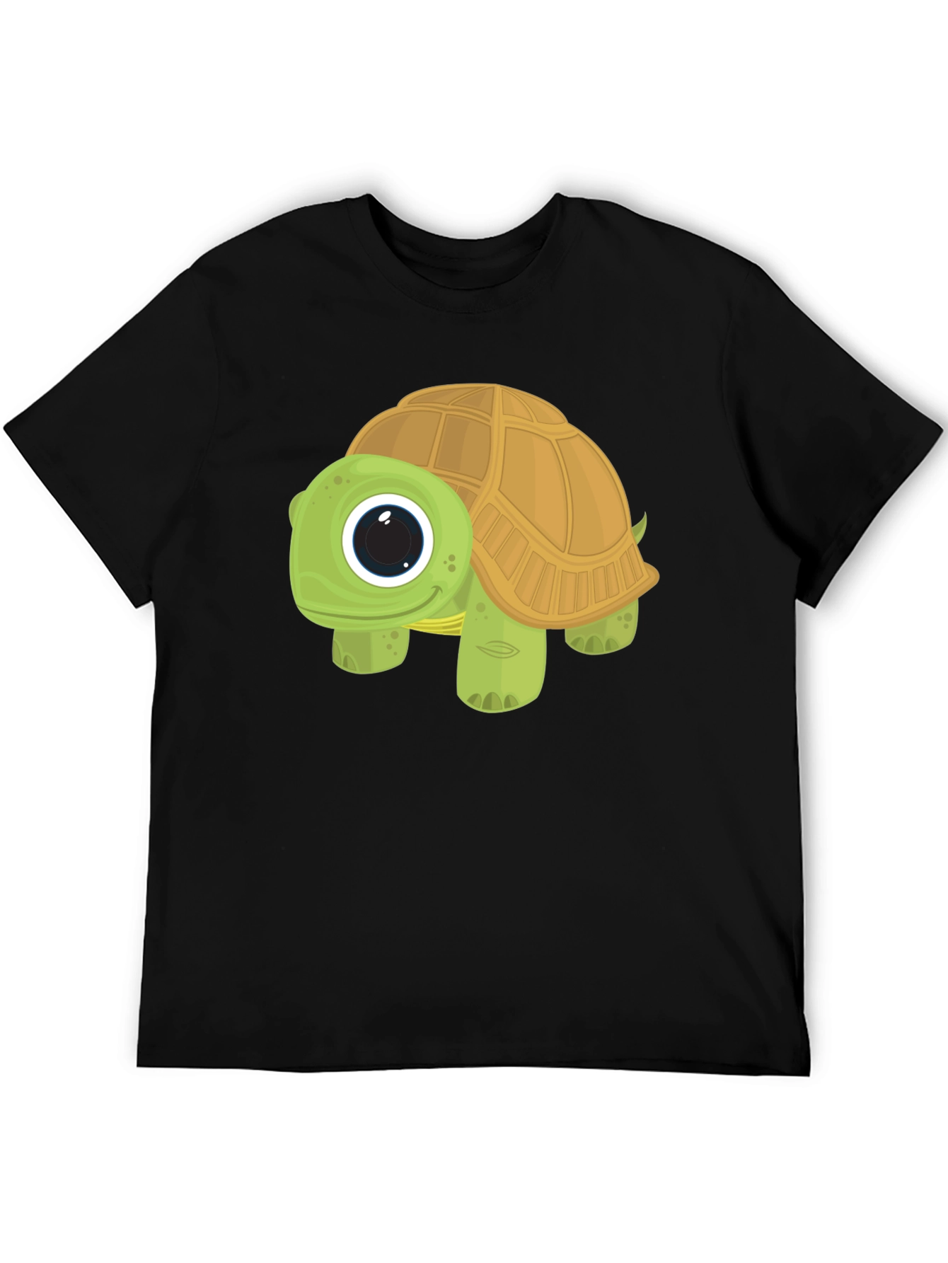Cartoon Turtle Graphic Tee - Cute Animal T-Shirt