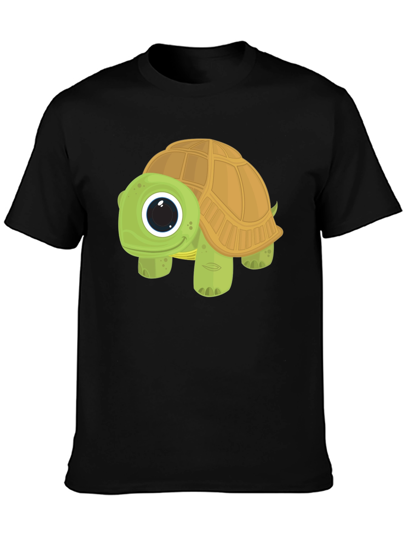 Cartoon Turtle Graphic Tee - Cute Animal T-Shirt