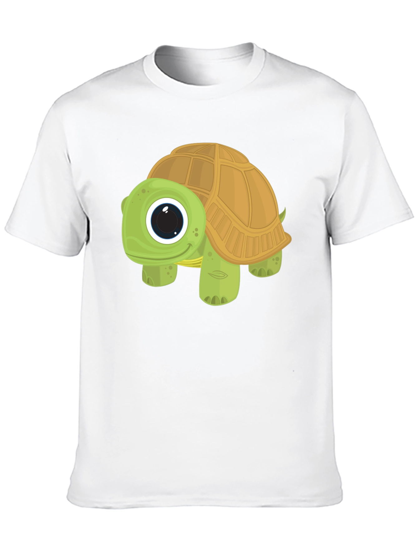 Cartoon Turtle Graphic Tee - Cute Animal T-Shirt