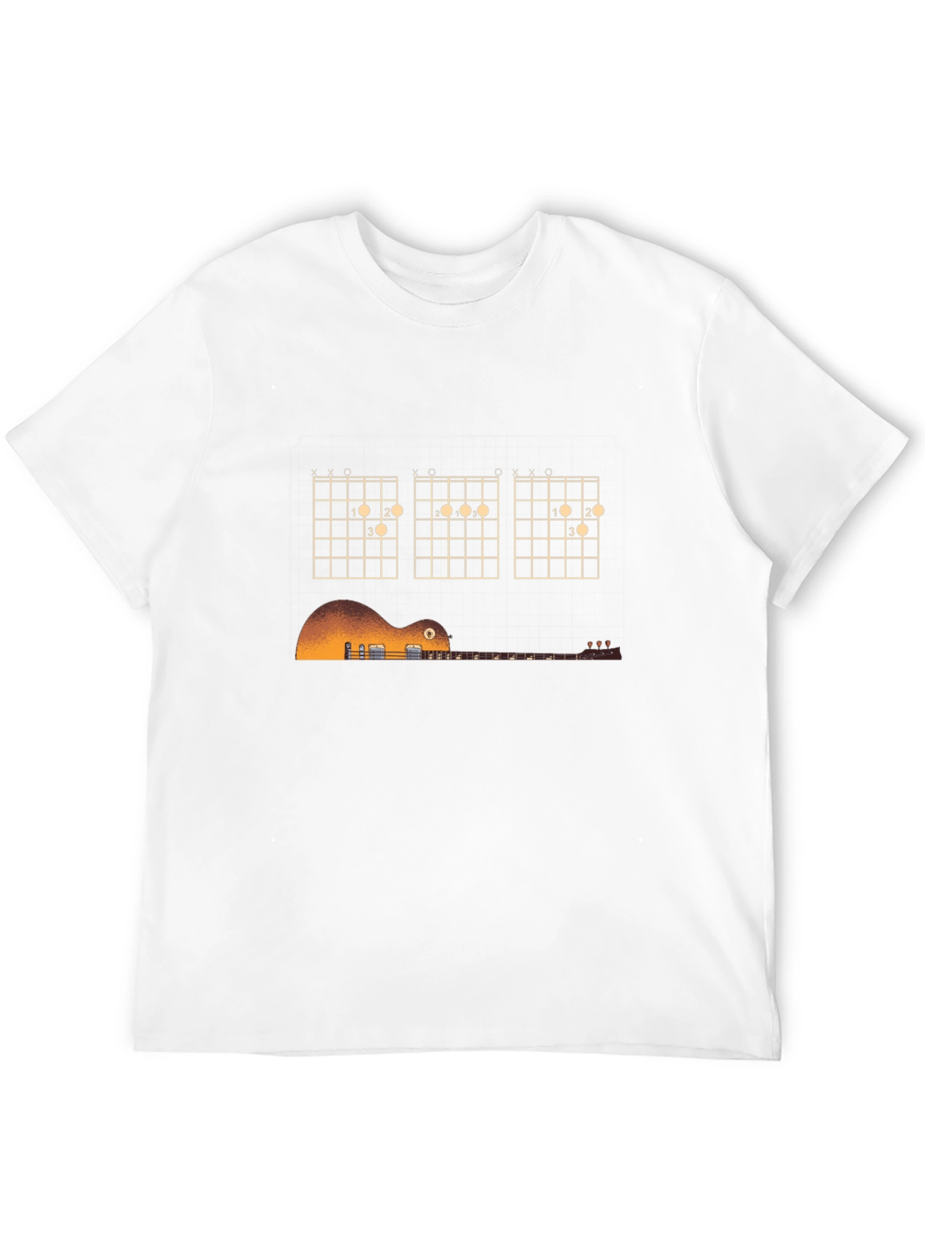 Guitar Chords Black T-Shirt