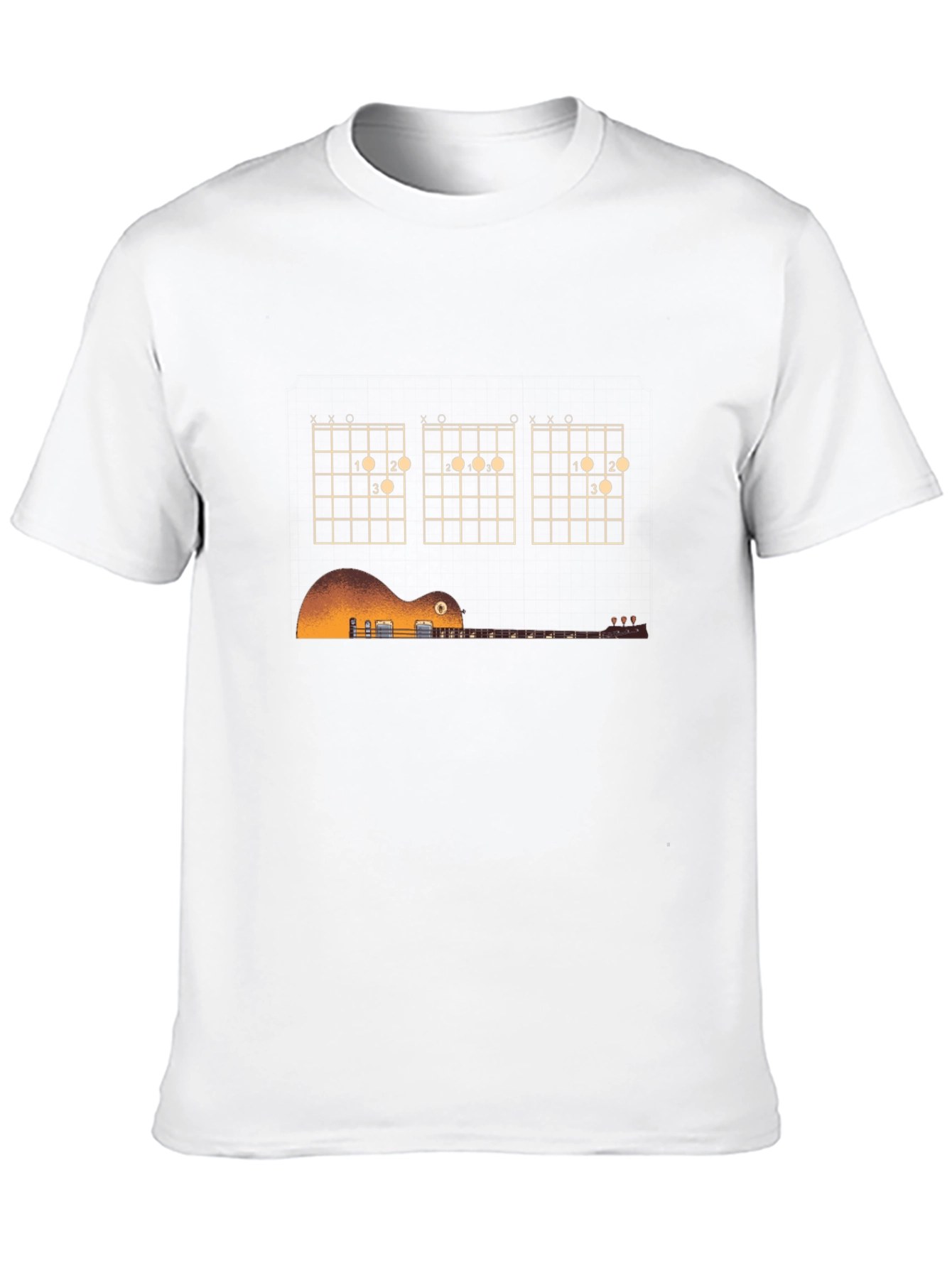 Guitar Chords Black T-Shirt