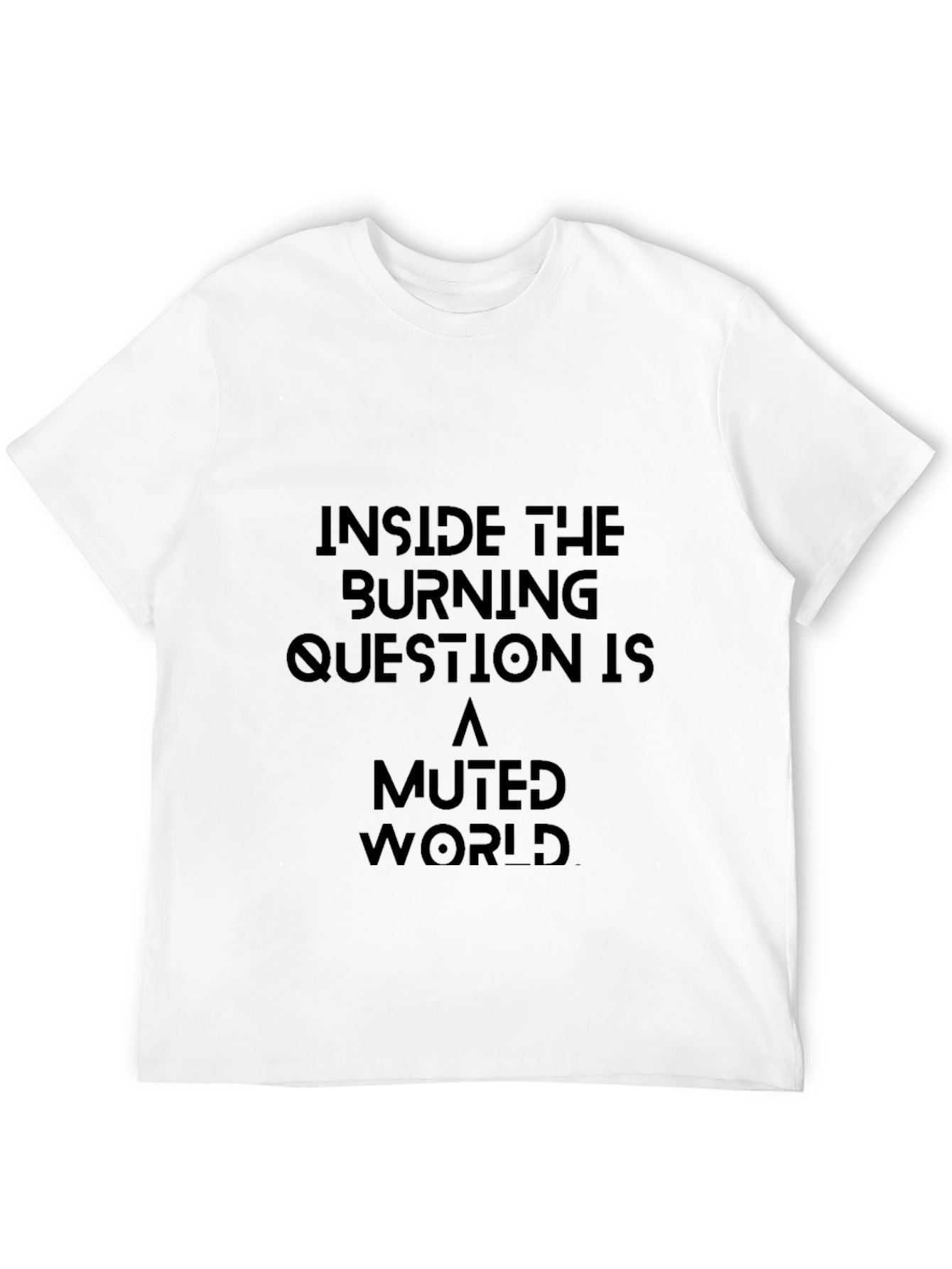 Burning Question Tee - Muted World Graphic Shirt