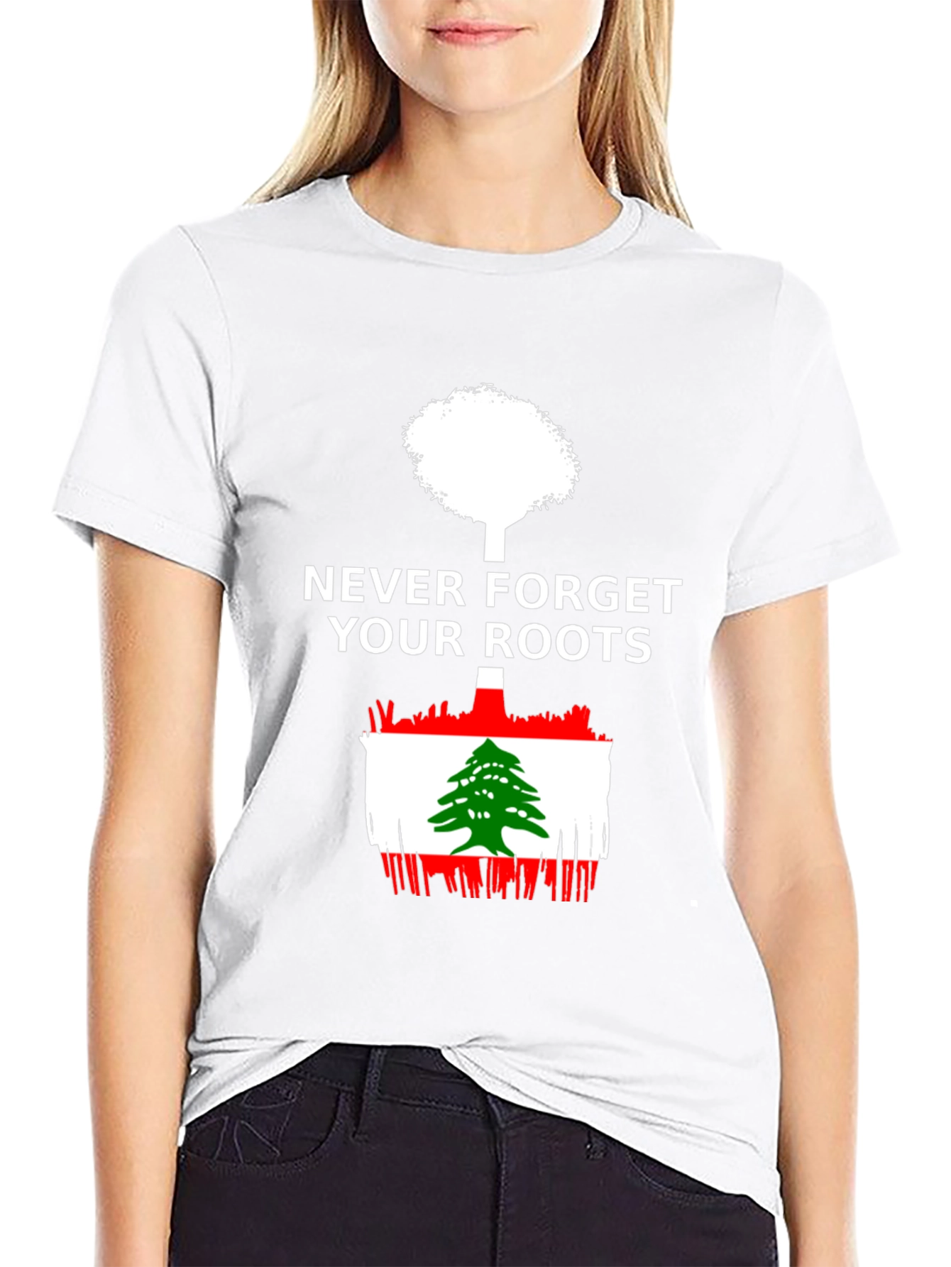 Lebanon Roots T-Shirt - Mens Black Tee