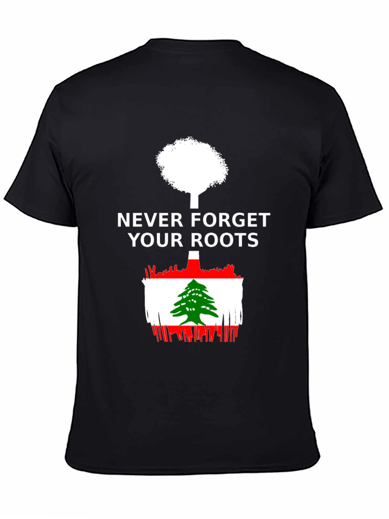 Lebanon Roots T-Shirt - Mens Black Tee