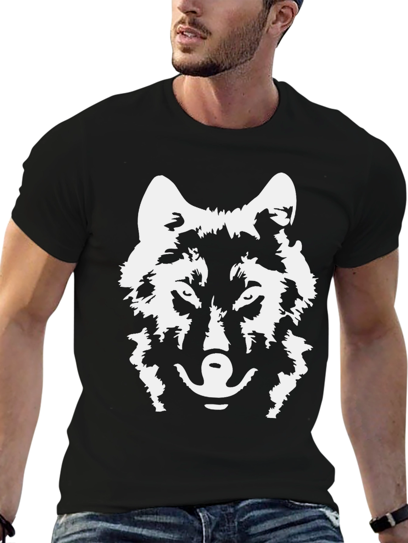 Black Wolf Graphic T-Shirt