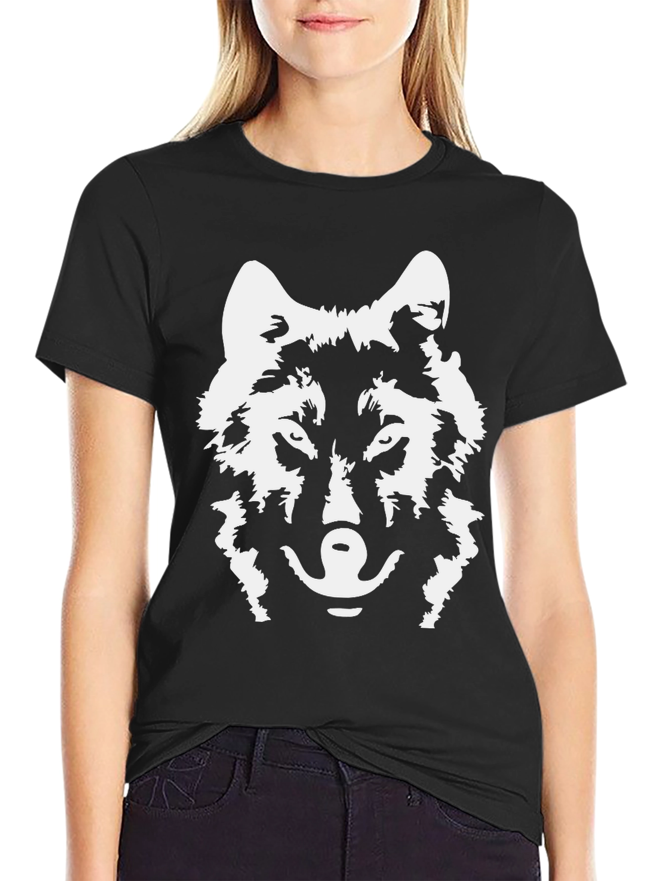 Black Wolf Graphic T-Shirt