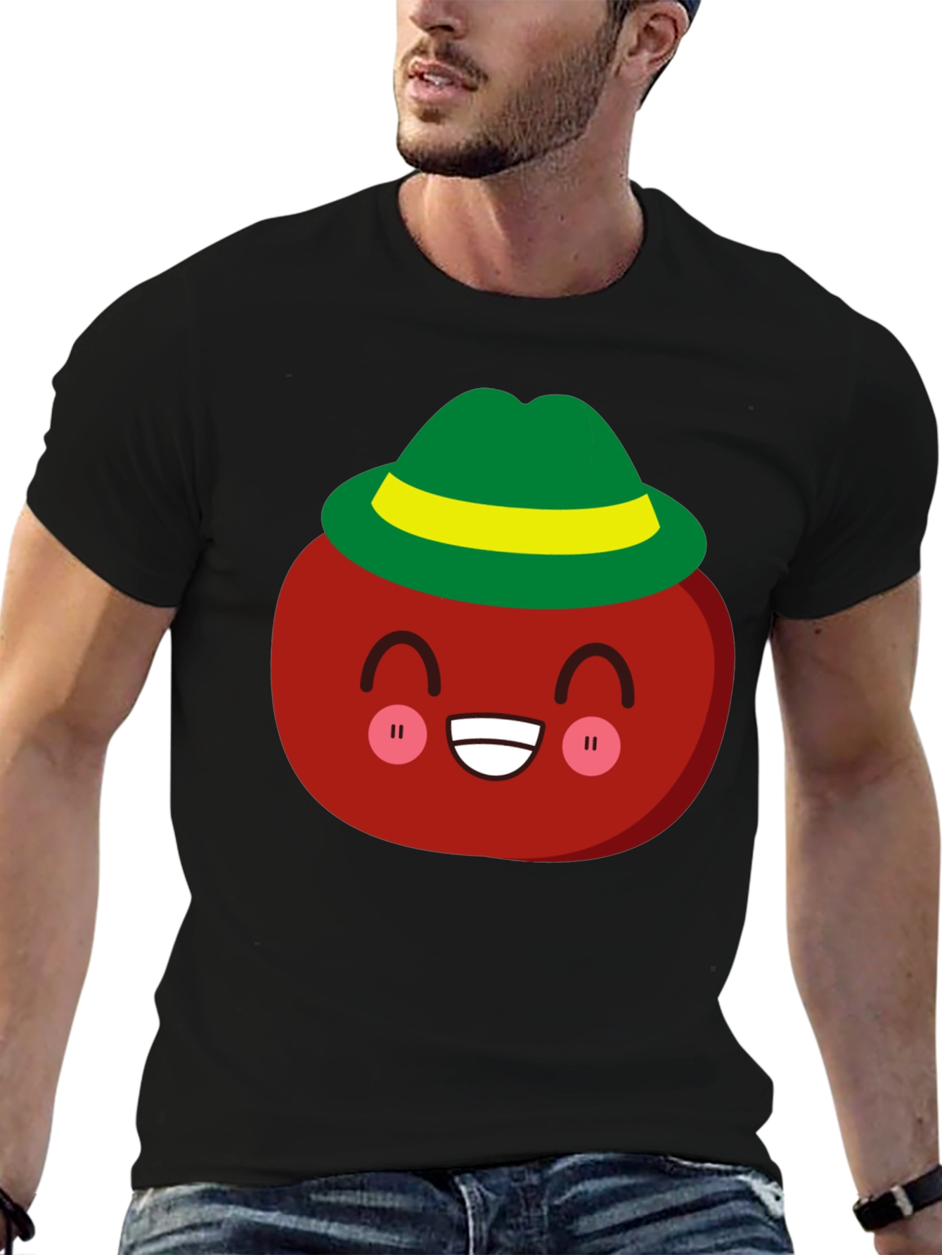 Kawaii Tomato in Hat T-Shirt