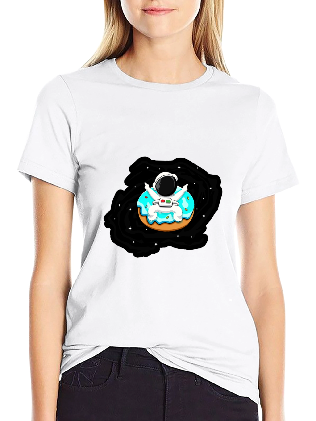 Astronaut Donut T-Shirt - Space Lover Tee