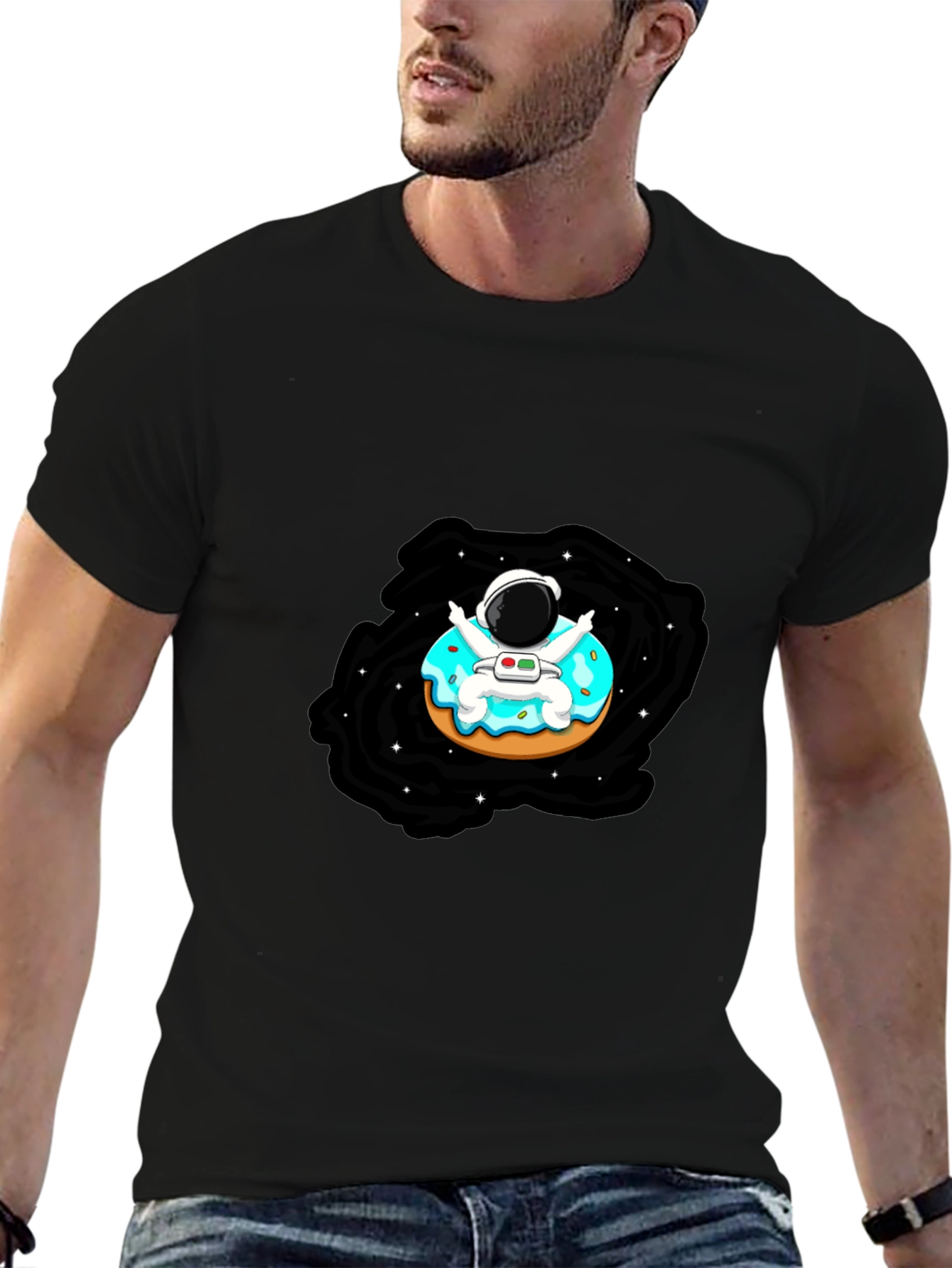 Astronaut Donut T-Shirt - Space Lover Tee