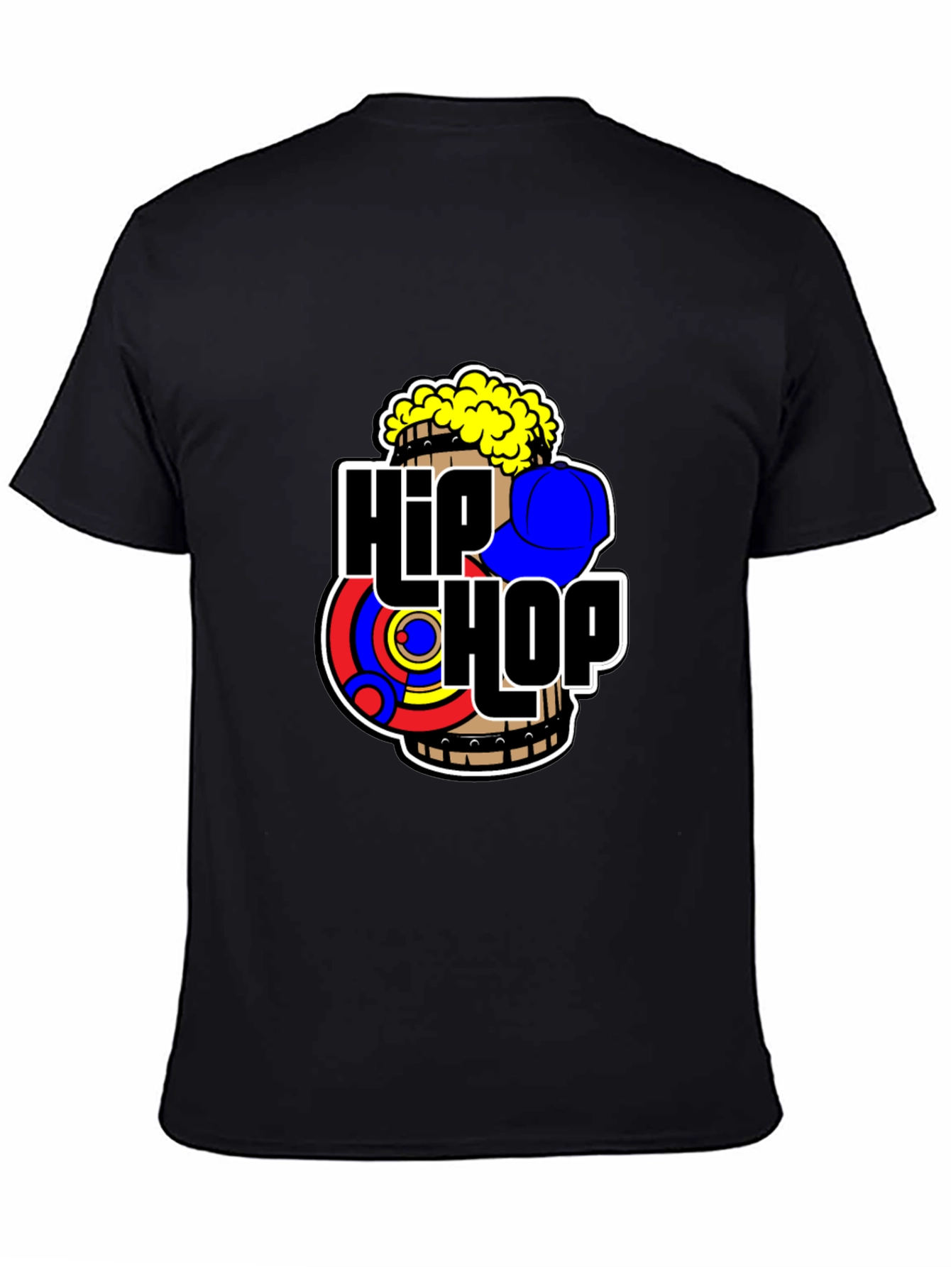 Hip Hop Graphic Black T-Shirt