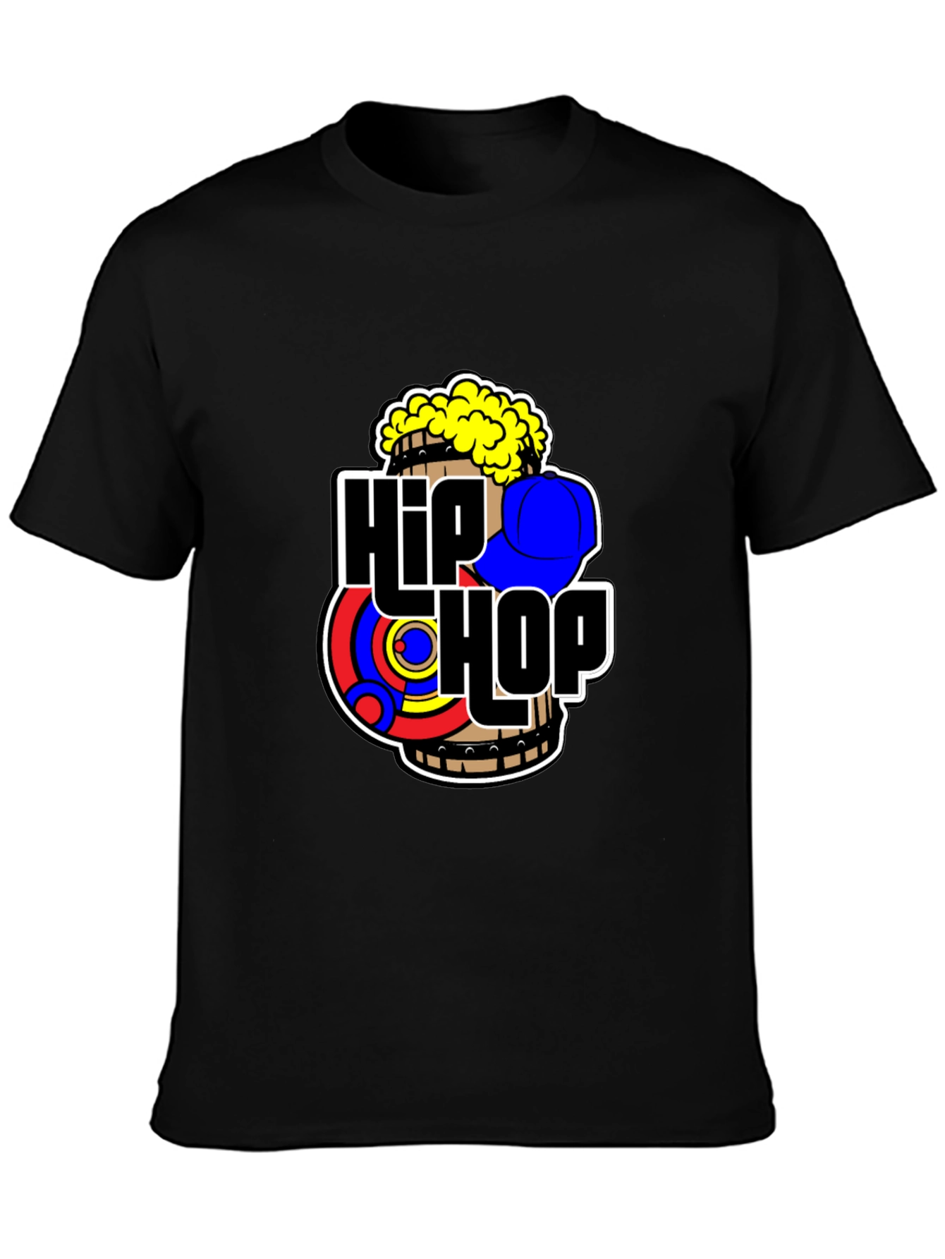 Hip Hop Graphic Black T-Shirt