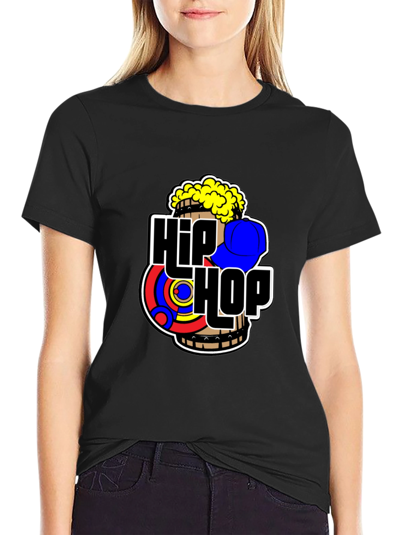 Hip Hop Graphic Black T-Shirt