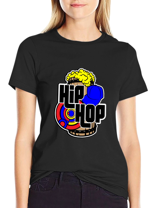 Hip Hop Graphic Black T-Shirt
