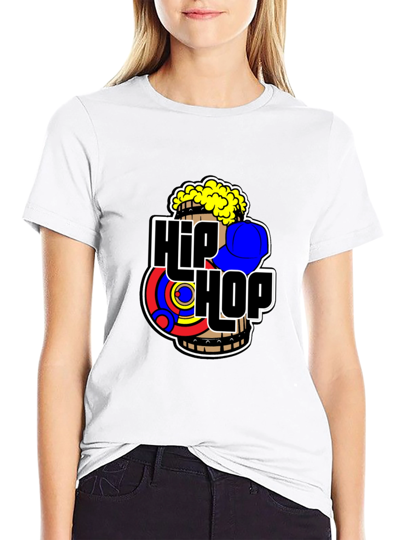Hip Hop Graphic Black T-Shirt