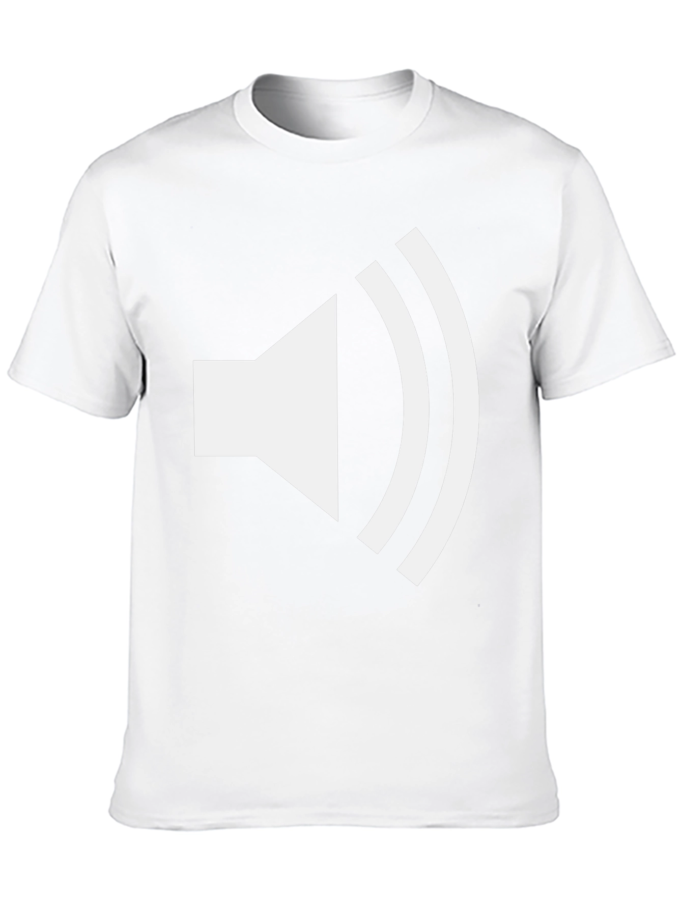 Loudspeaker Graphic Tee - Black Cotton T-Shirt