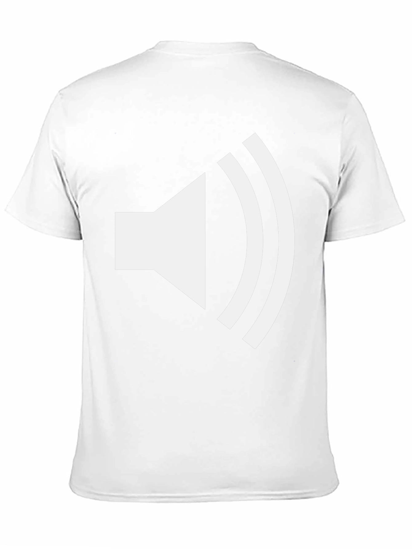 Loudspeaker Graphic Tee - Black Cotton T-Shirt
