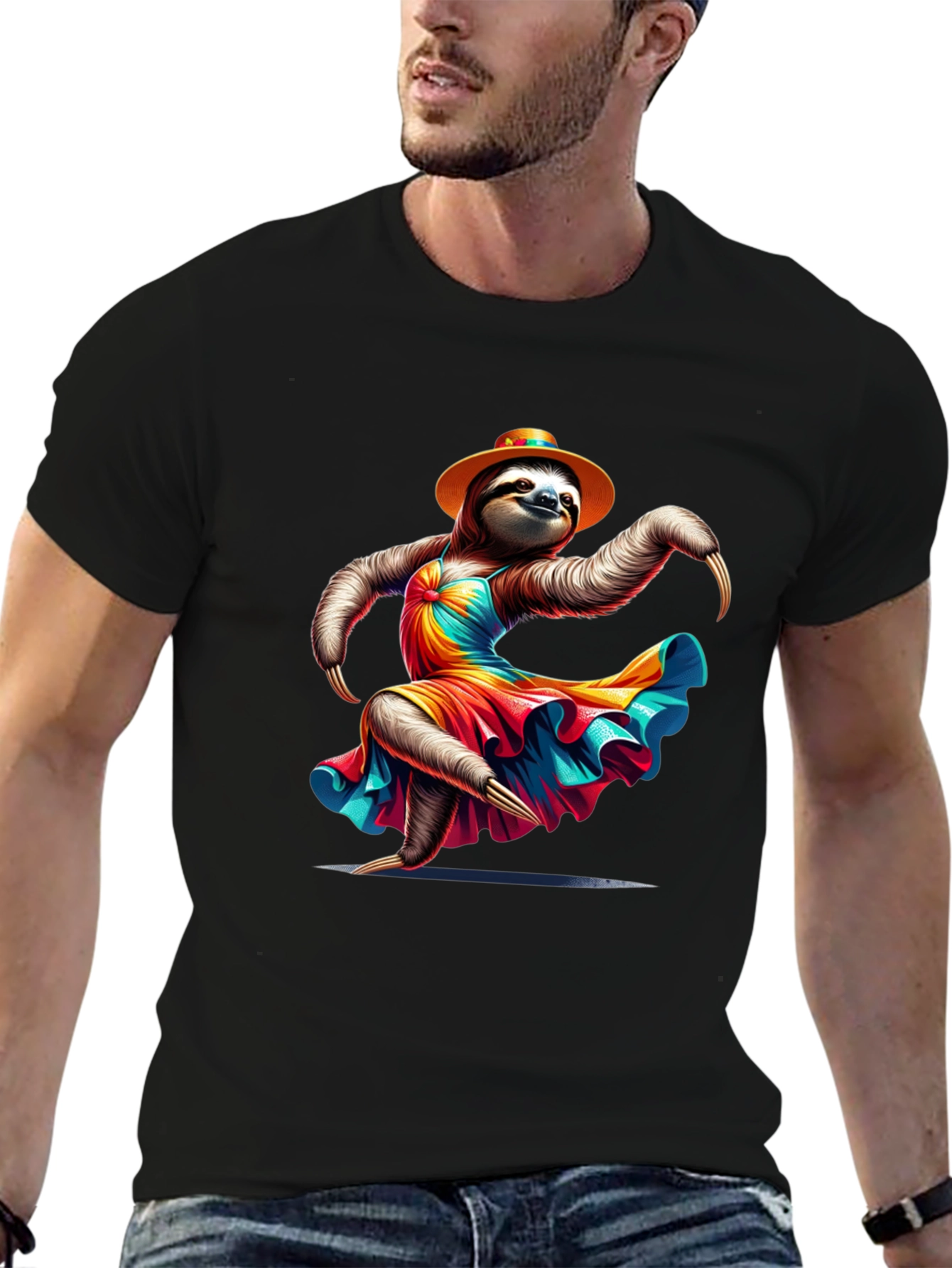 Dancing Sloth T-Shirt - Unique Graphic Tee
