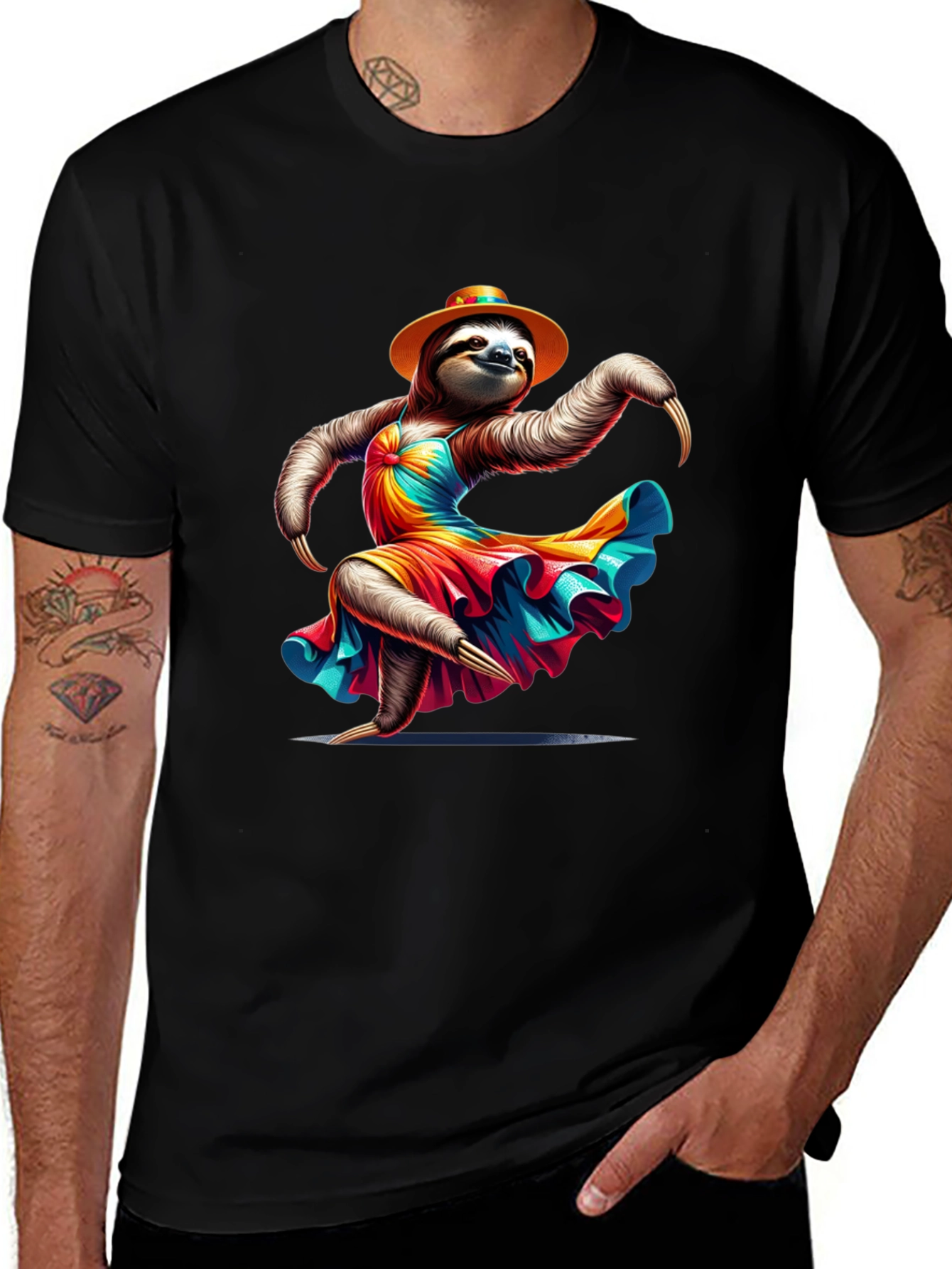 Dancing Sloth T-Shirt - Unique Graphic Tee