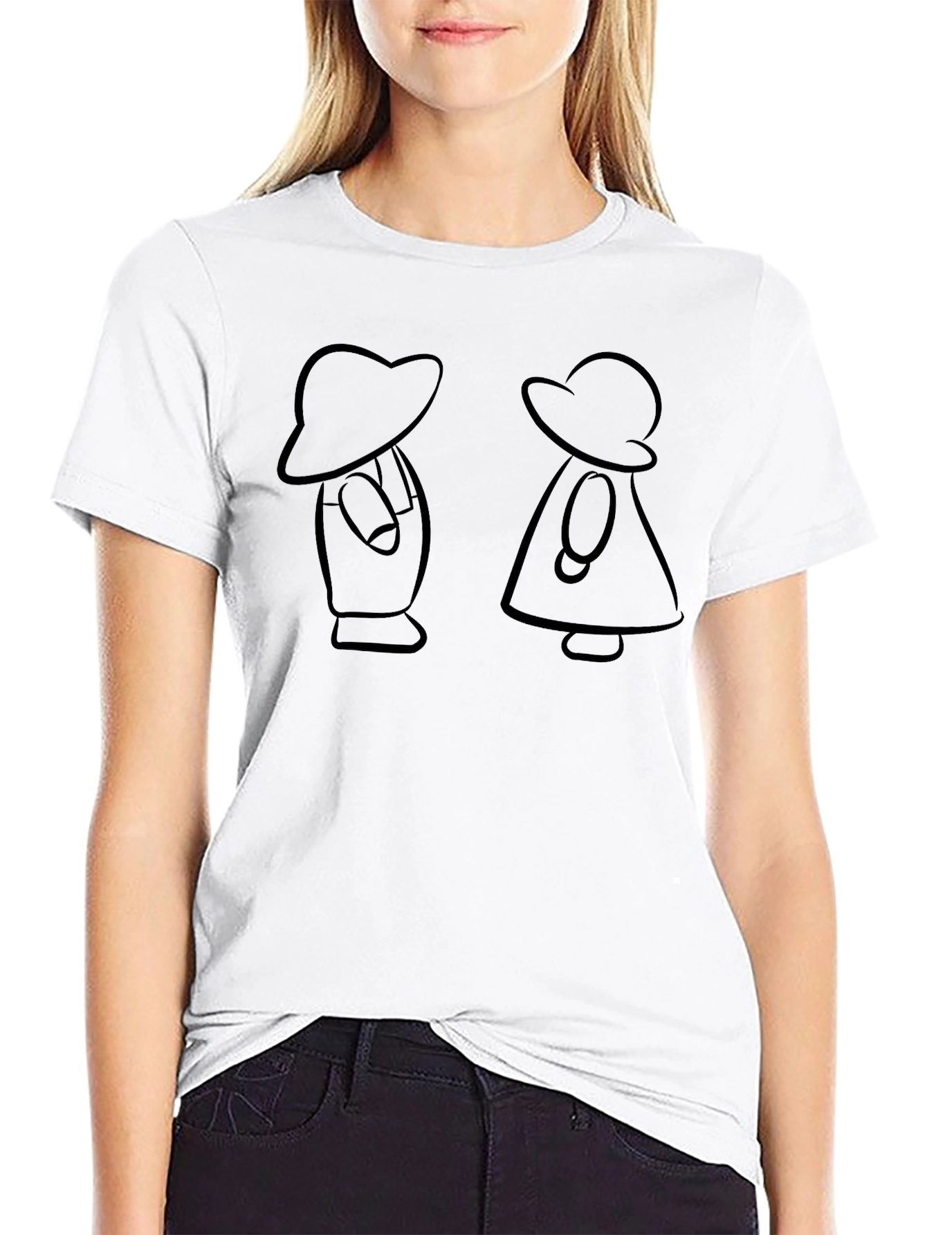Retro Cartoon Couple T-Shirt