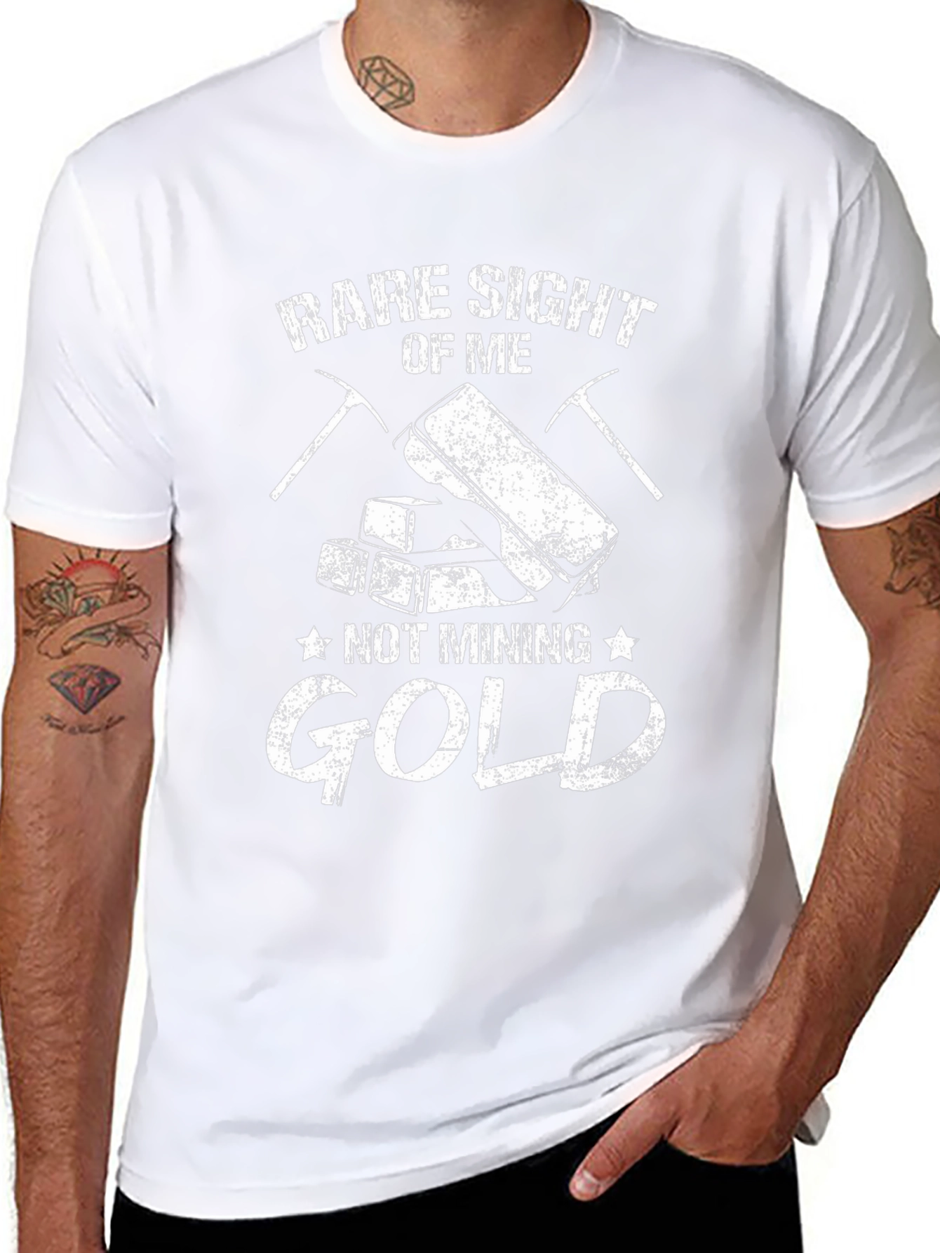 Funny Rare Sight Of Me Not Mining Gold T-Shirt