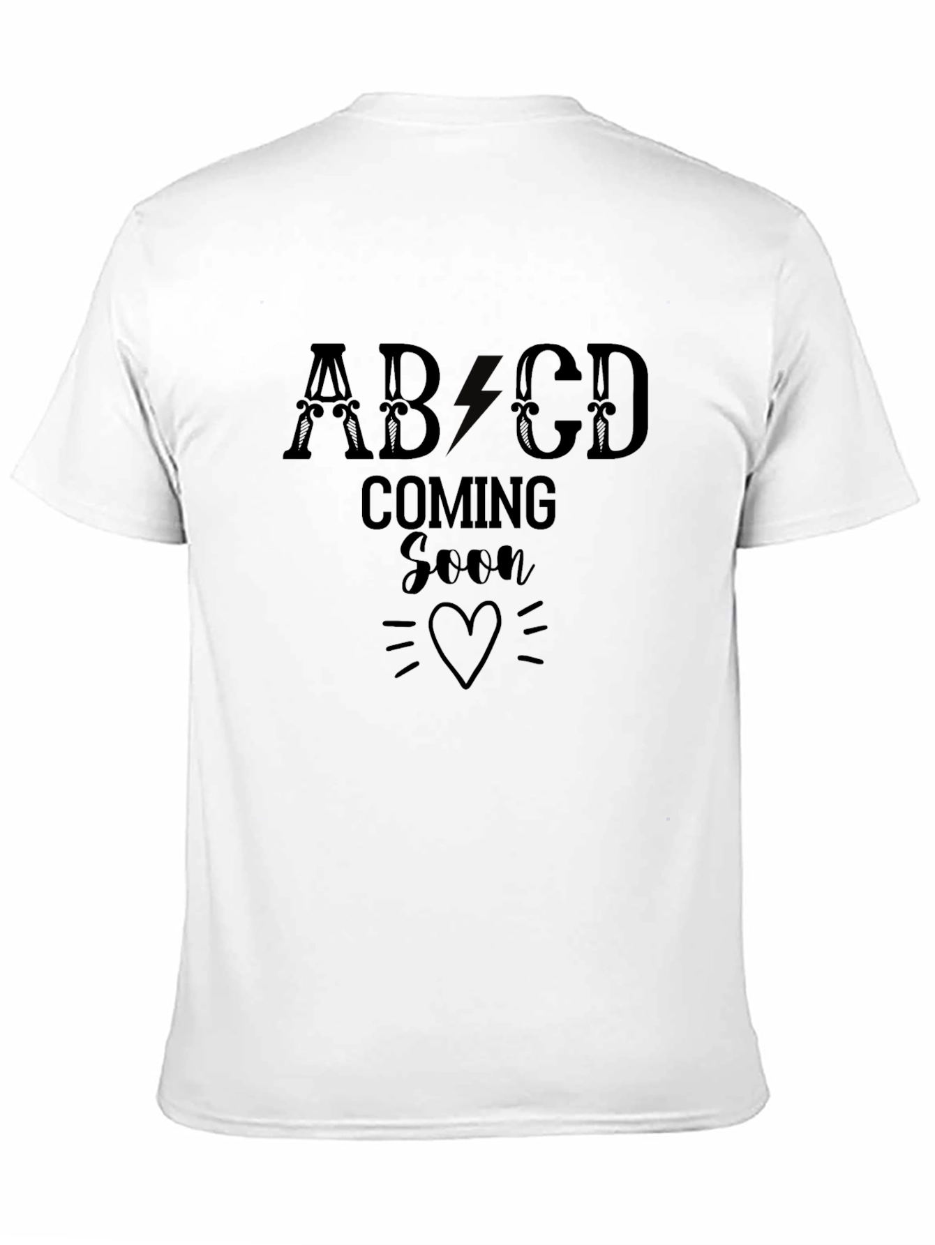 Coming Soon ABCD Heart Graphic Tee
