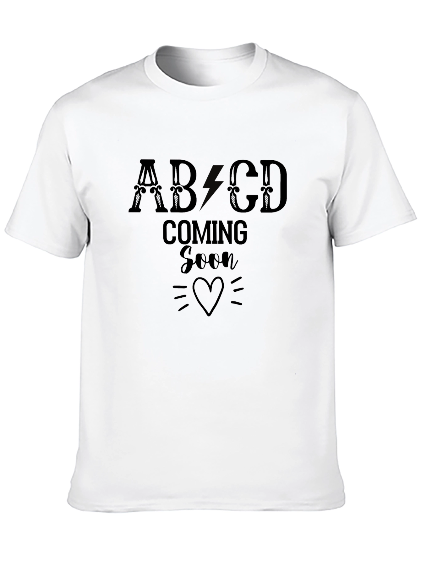 Coming Soon ABCD Heart Graphic Tee