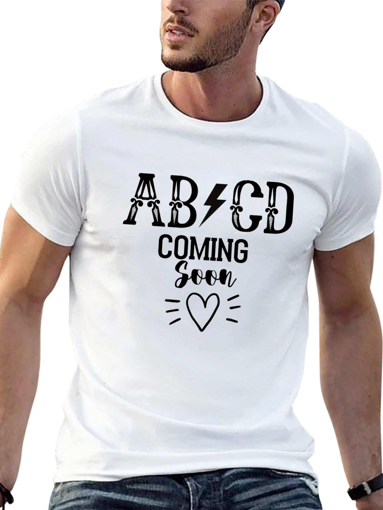 Coming Soon ABCD Heart Graphic Tee