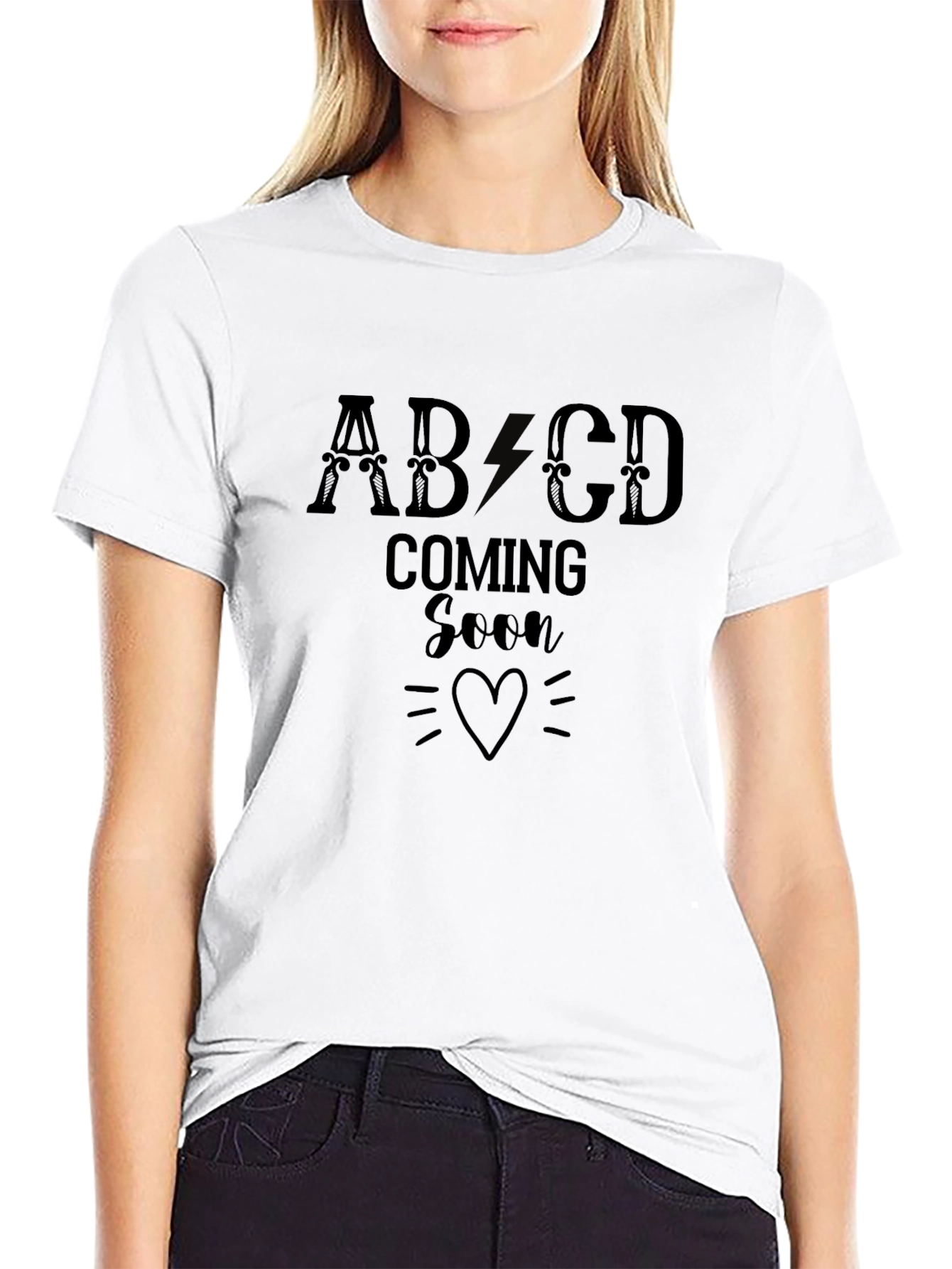 Coming Soon ABCD Heart Graphic Tee