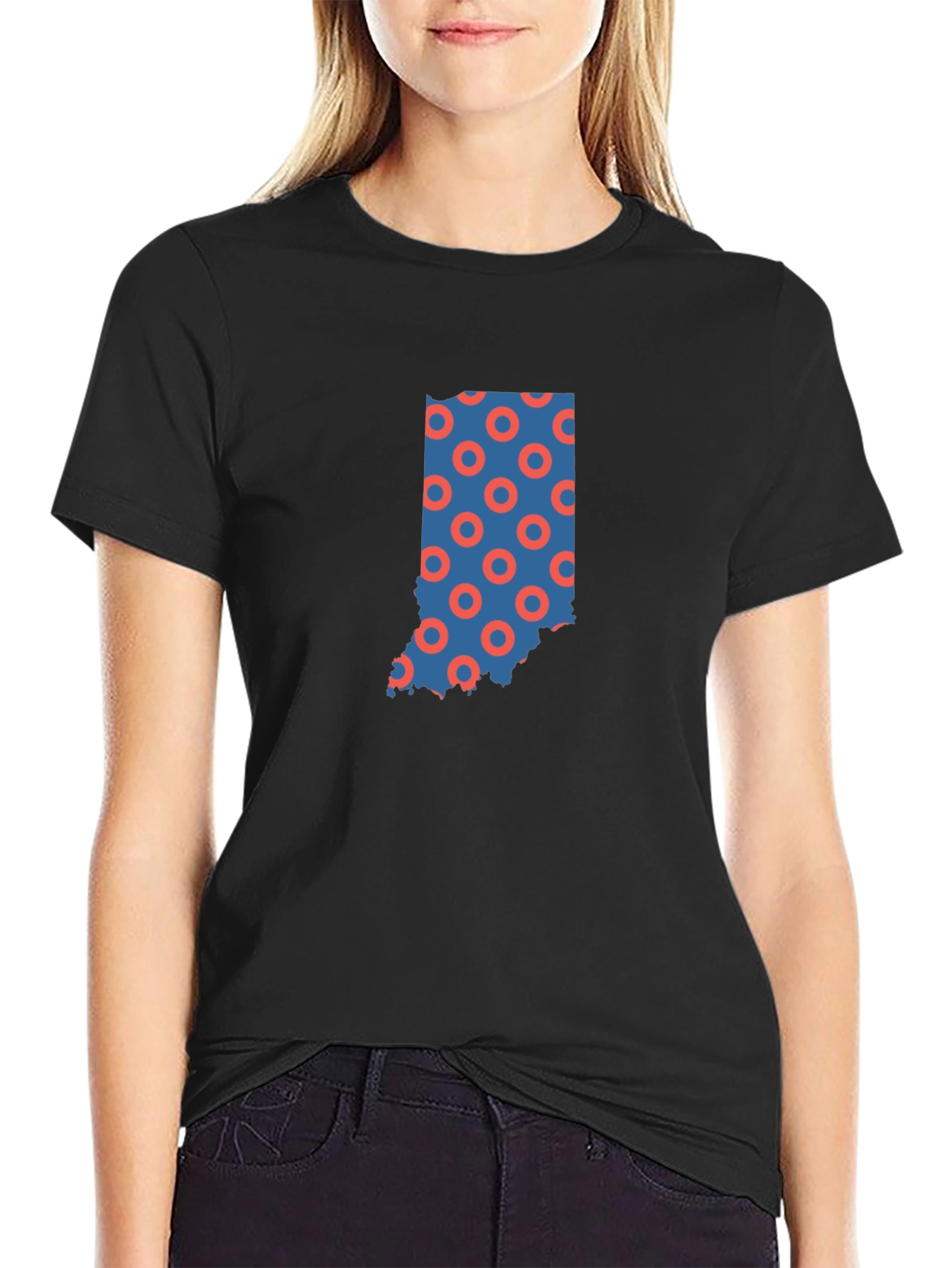 Indiana Doughnut Pattern Graphic Tee