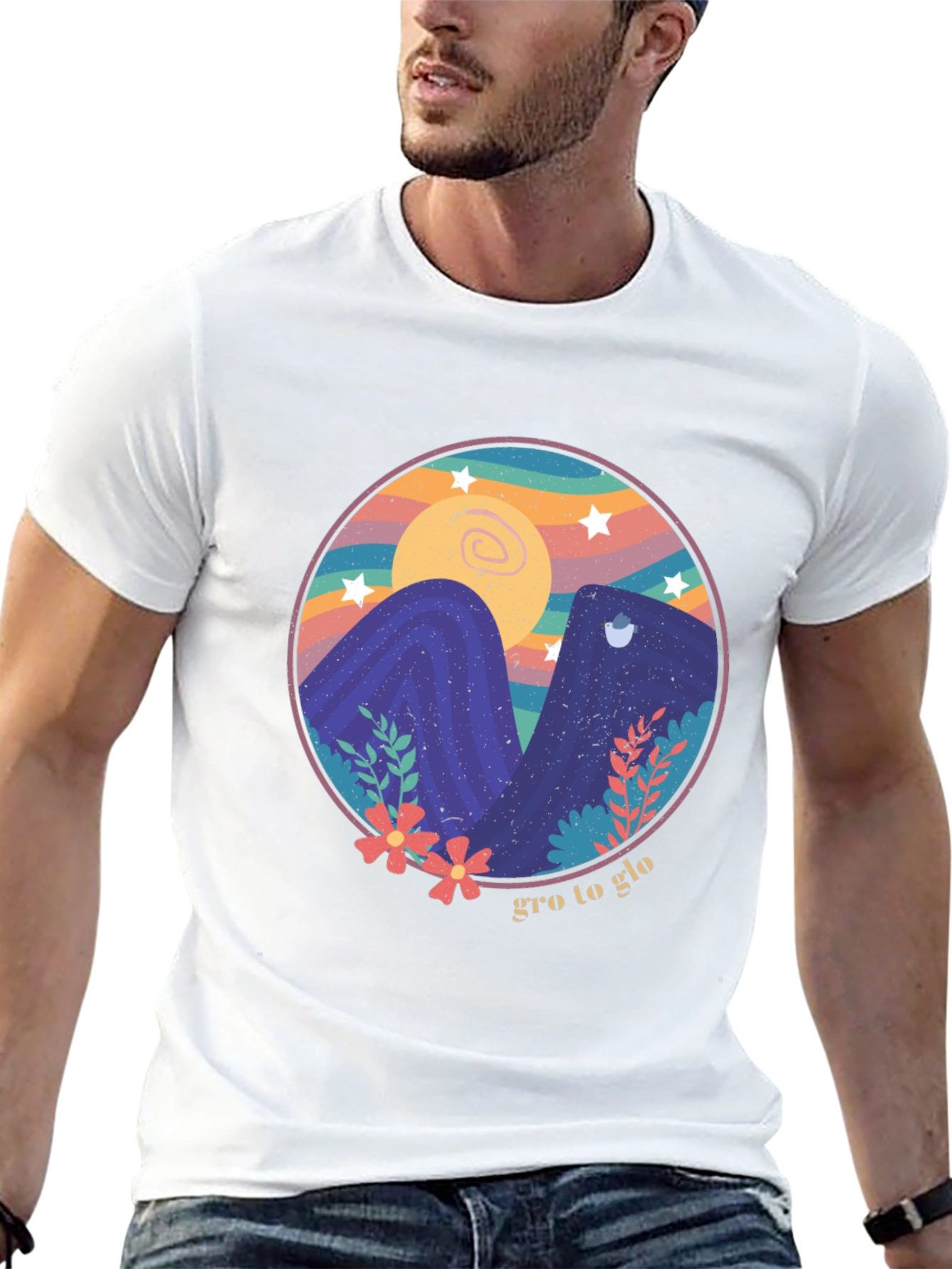 Gro to Glo Graphic Tee - Black