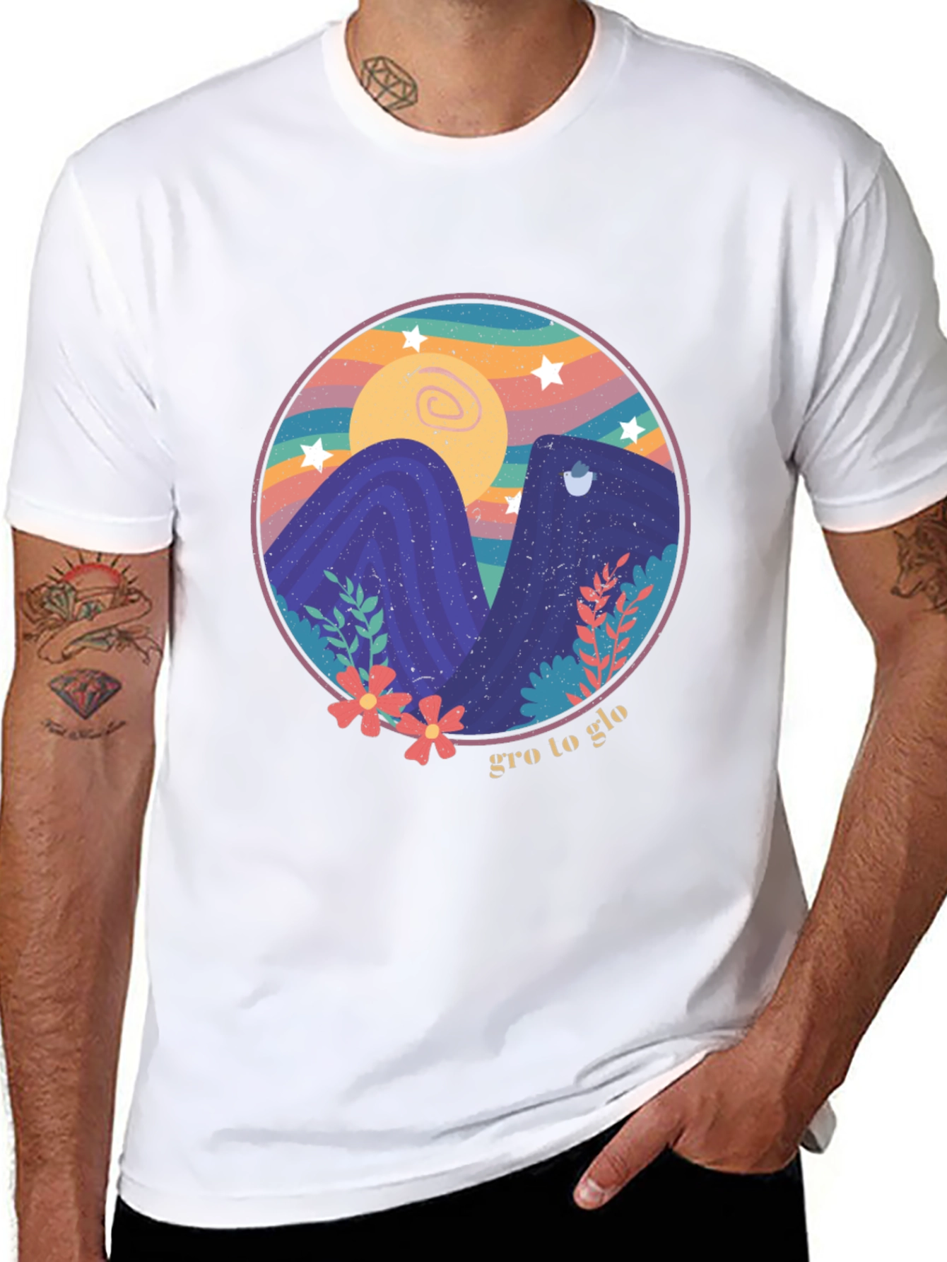 Gro to Glo Graphic Tee - Black