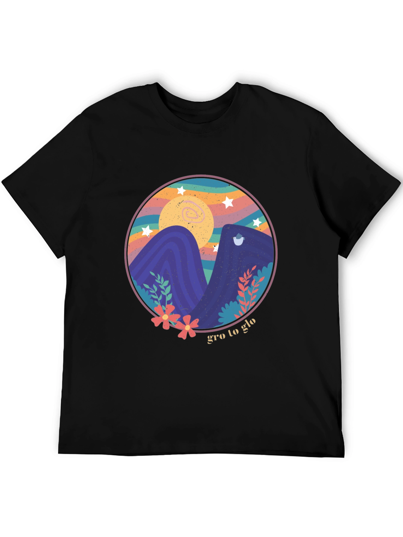 Gro to Glo Graphic Tee - Black