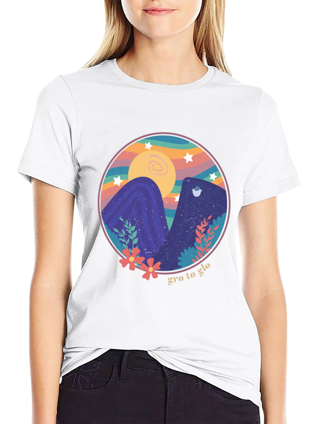 Gro to Glo Graphic Tee - Black