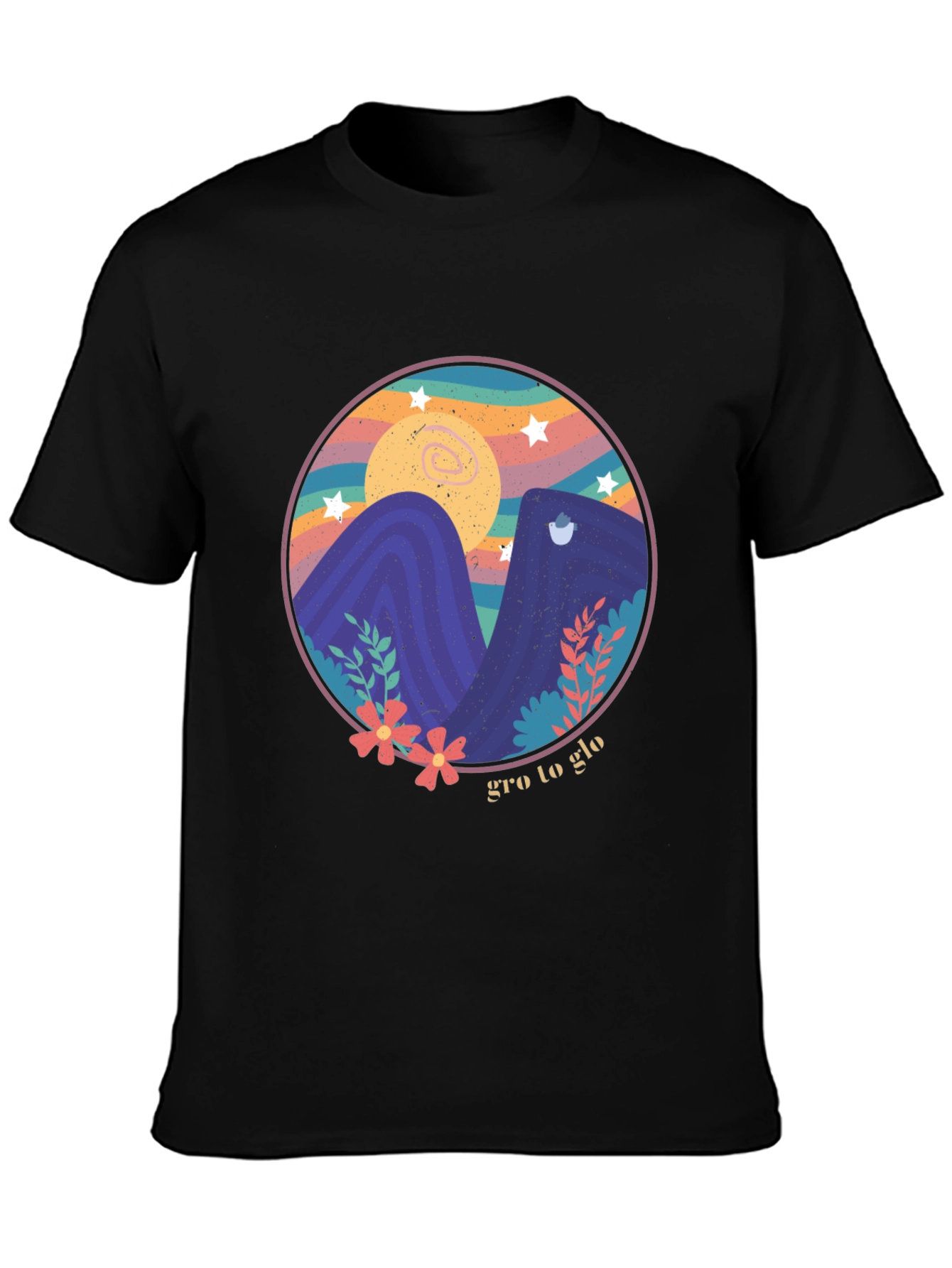 Gro to Glo Graphic Tee - Black