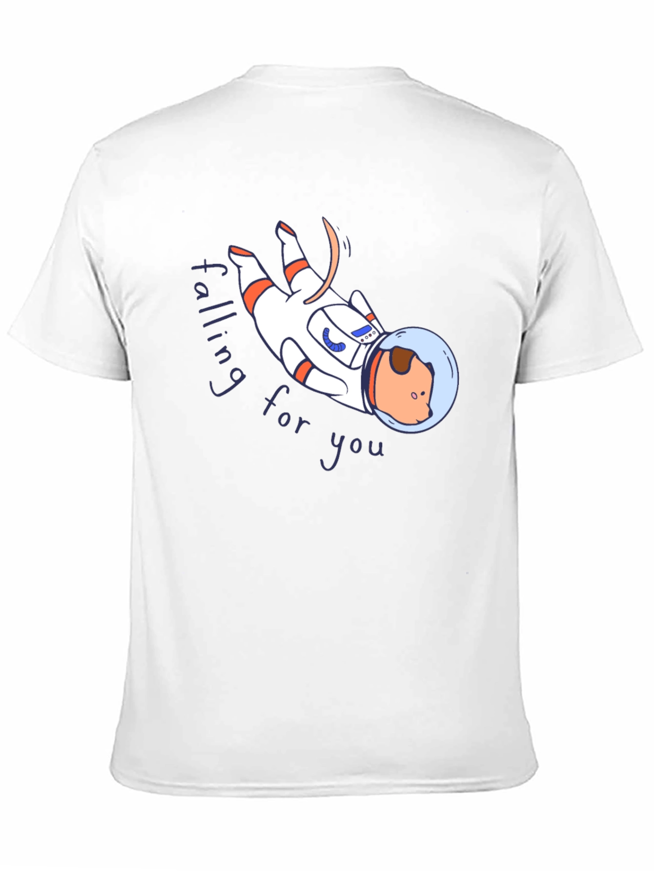 Astronaut Dog Graphic T-Shirt - Falling for You