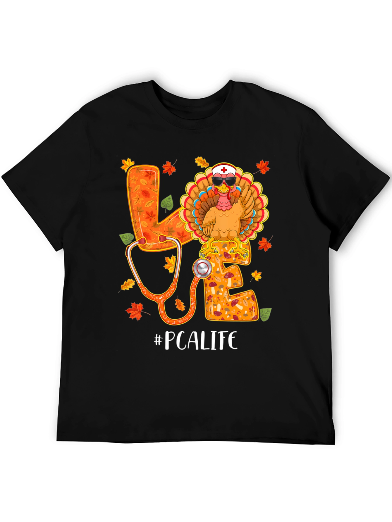 PCA Life Thanksgiving Turkey Nurse T-Shirt