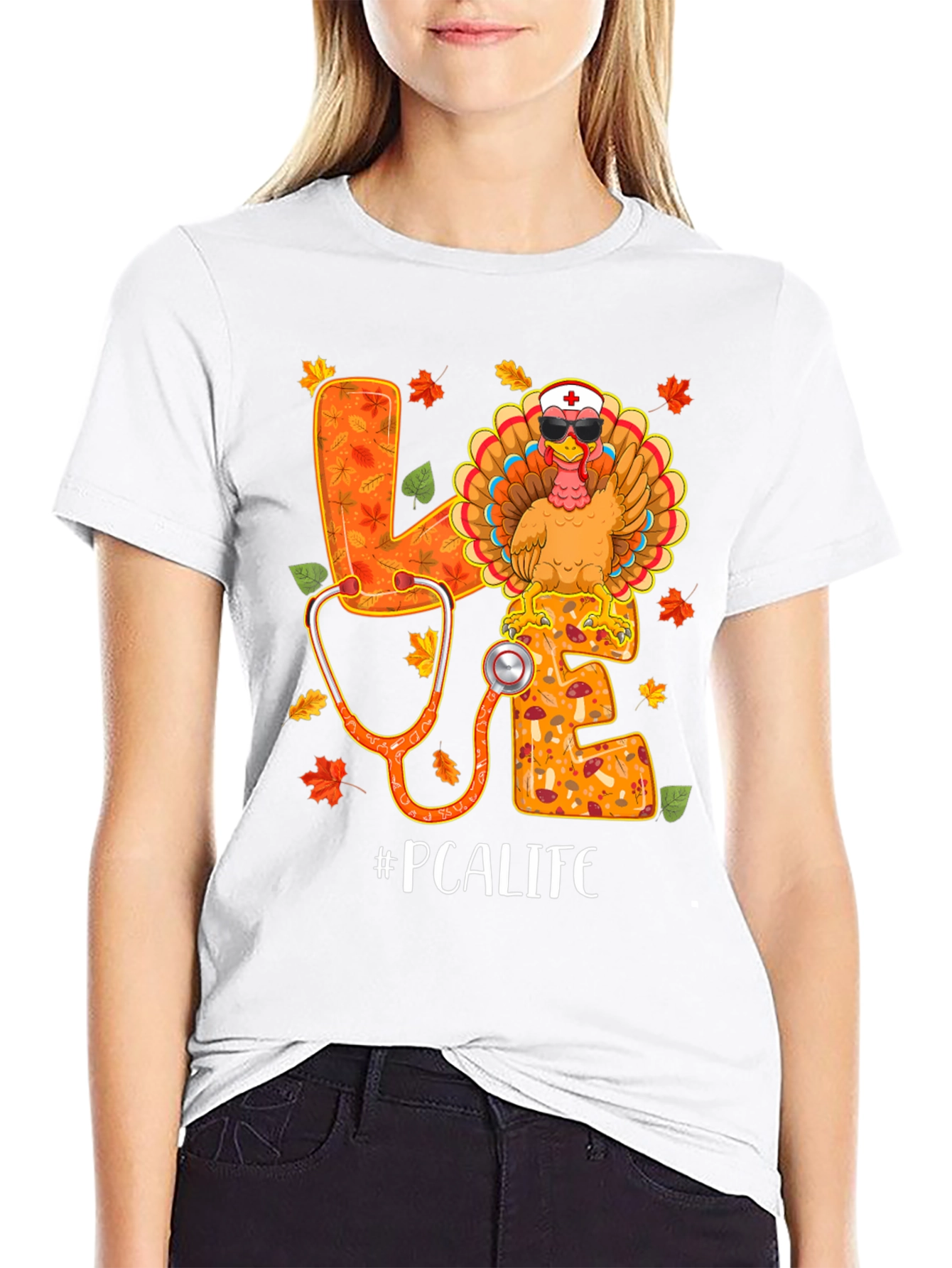 PCA Life Thanksgiving Turkey Nurse T-Shirt