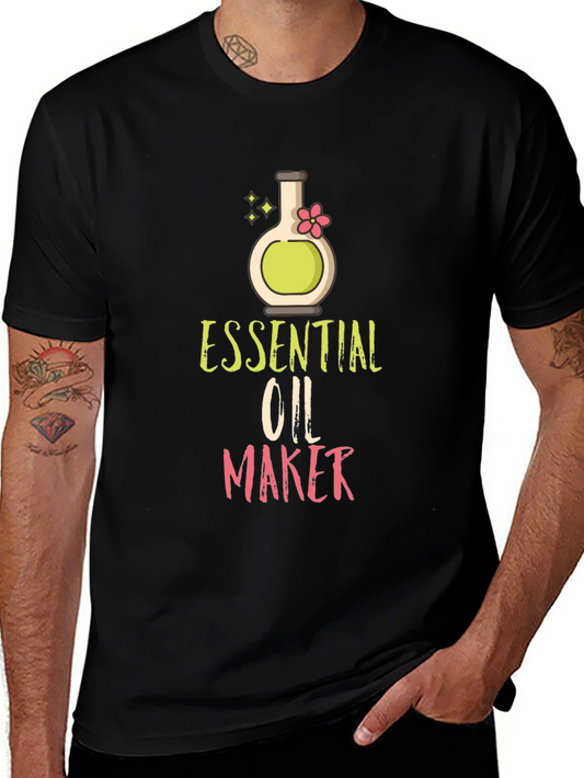 Essential Oil Maker T-Shirt - Black Cotton Blend