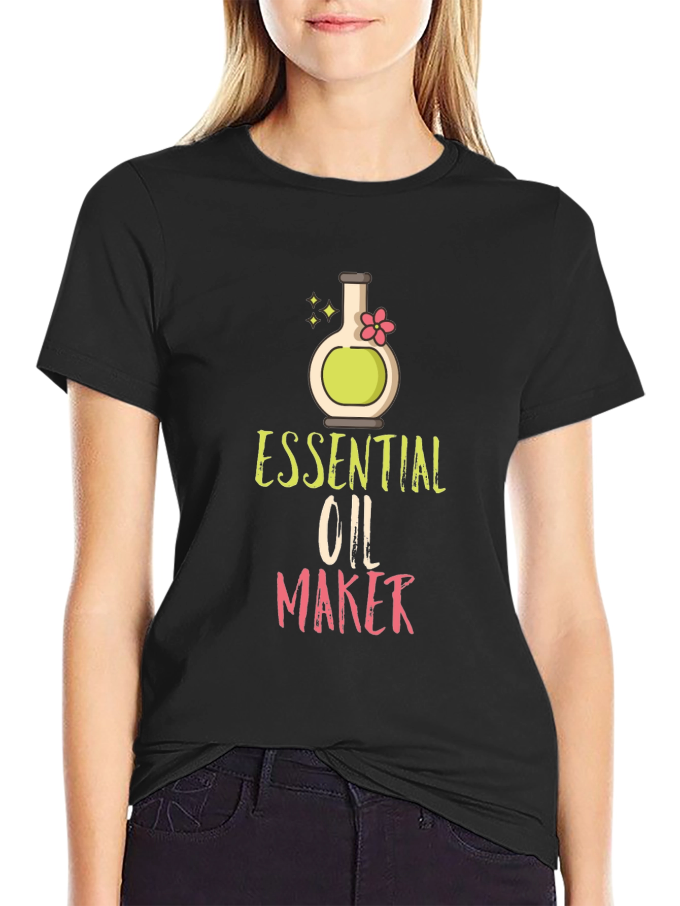Essential Oil Maker T-Shirt - Black Cotton Blend