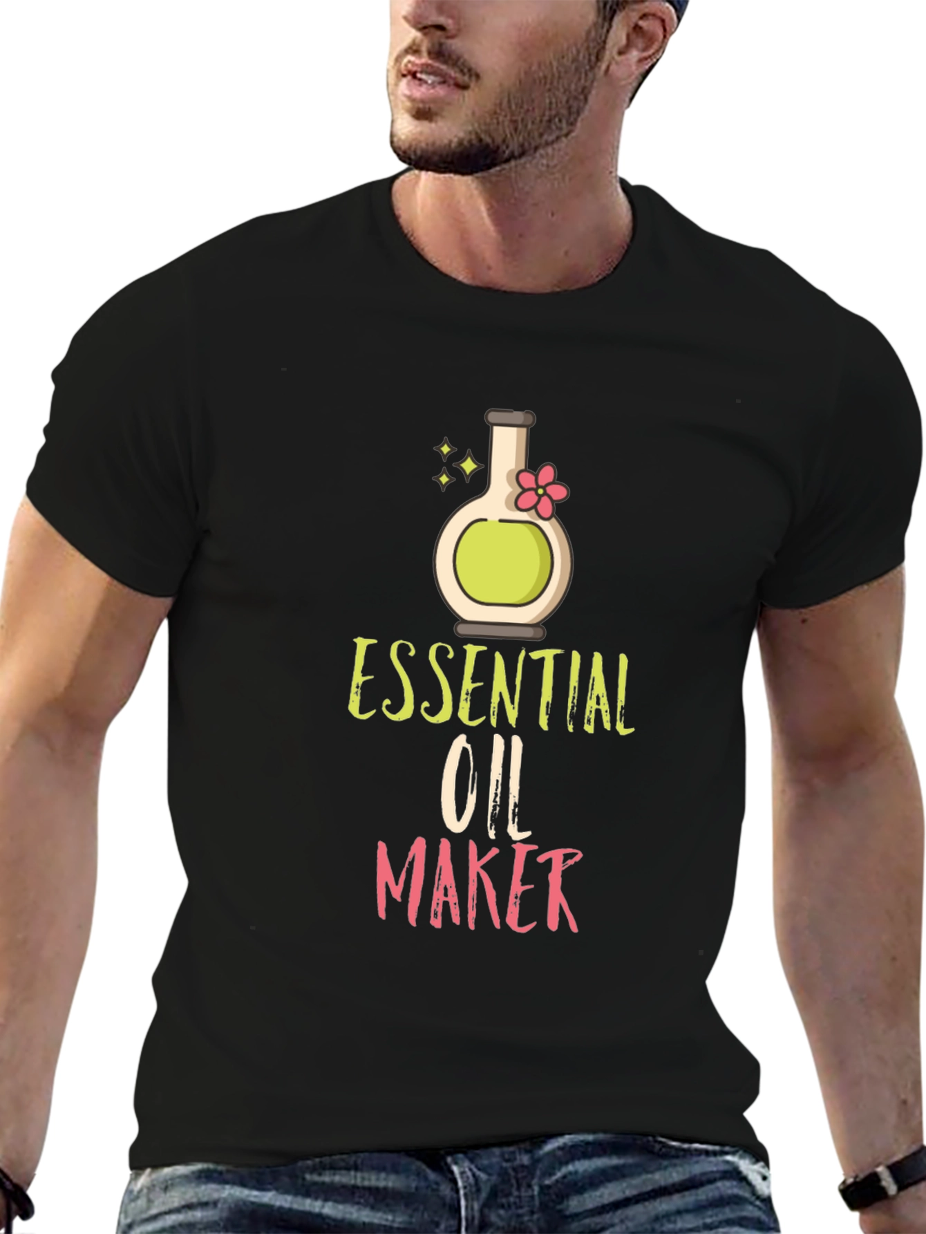 Essential Oil Maker T-Shirt - Black Cotton Blend