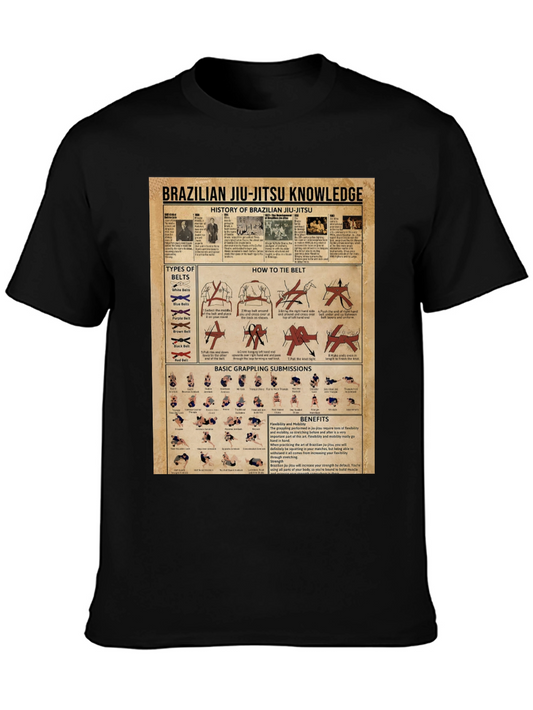Brazilian Jiu-Jitsu Knowledge Black T-Shirt