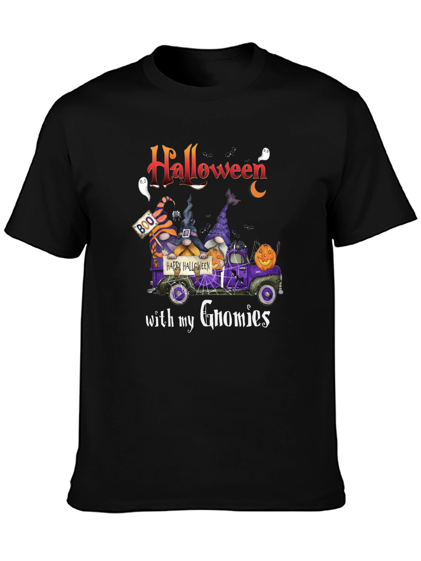 Halloween Gnome Truck T-Shirt