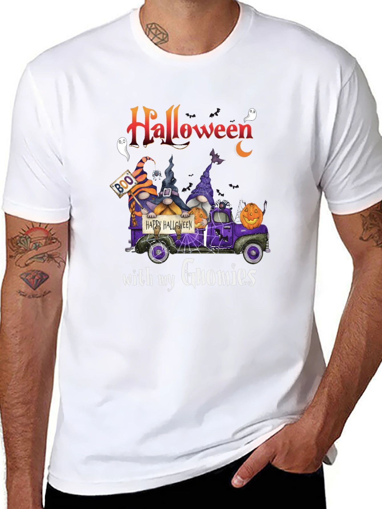 Halloween Gnome Truck T-Shirt