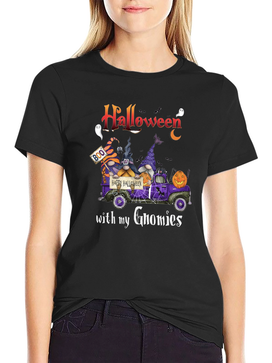 Halloween Gnome Truck T-Shirt