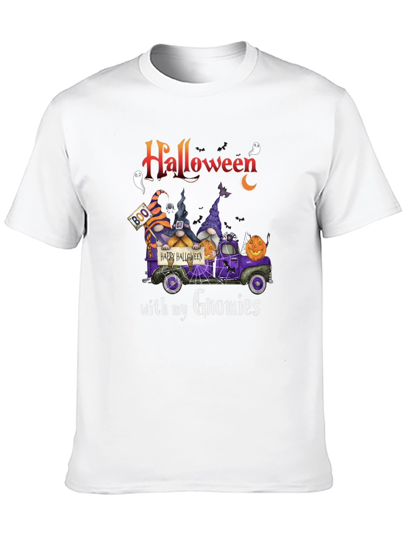 Halloween Gnome Truck T-Shirt
