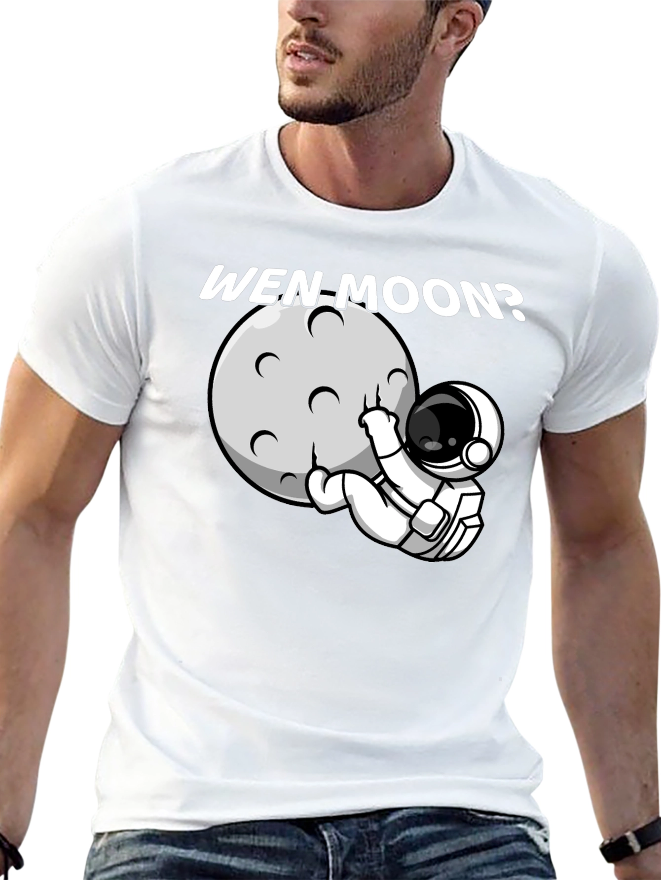 Wen Moon Astronaut Graphic T-Shirt