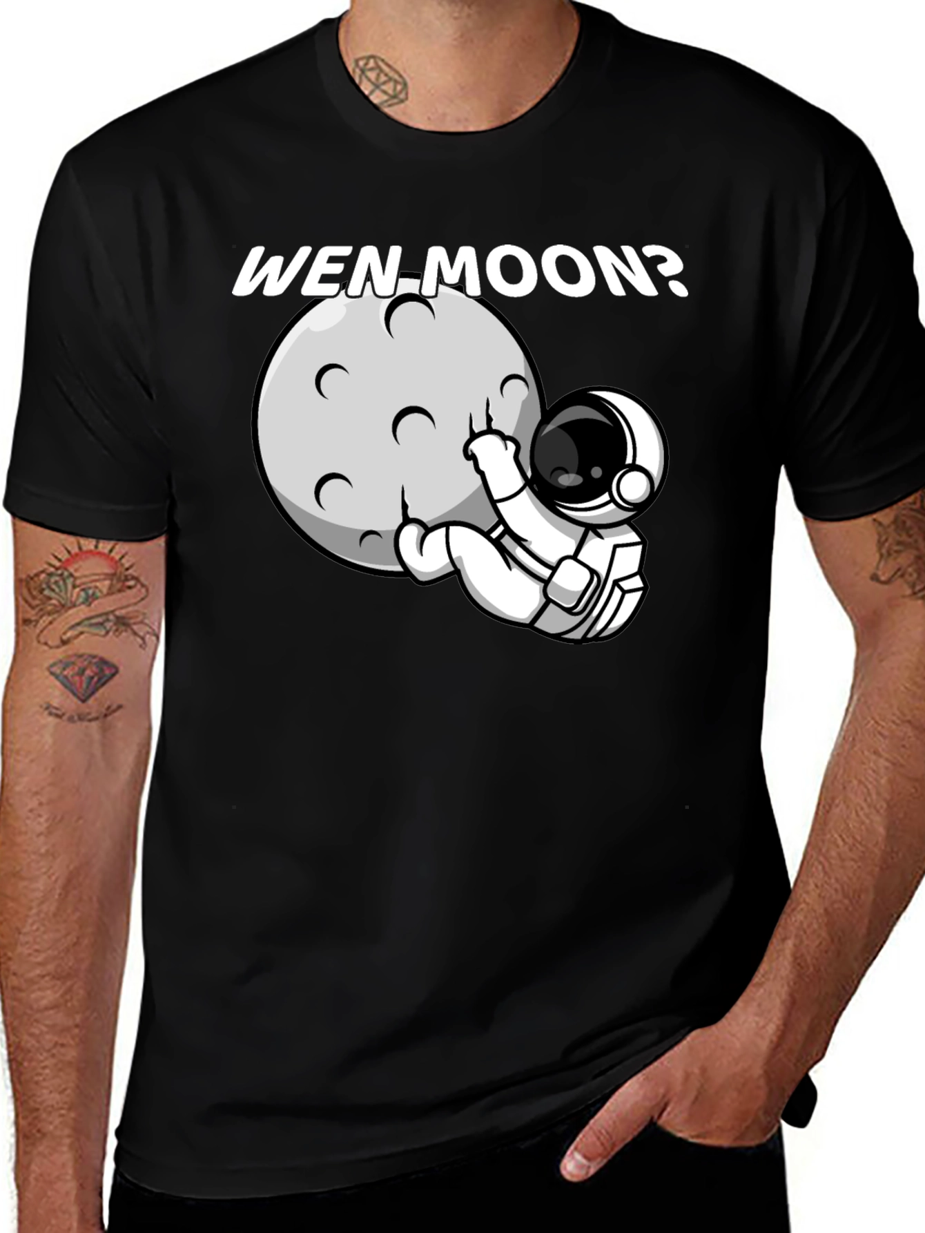 Wen Moon Astronaut Graphic T-Shirt