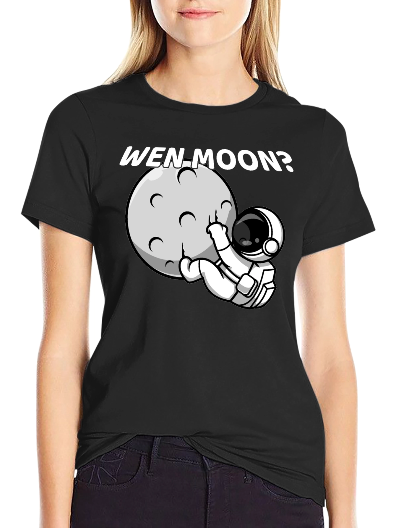 Wen Moon Astronaut Graphic T-Shirt